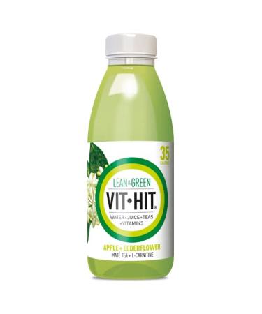 Vit Hit Energy Drink 12x500ml (Lean & Green - Apple + Elderflower)