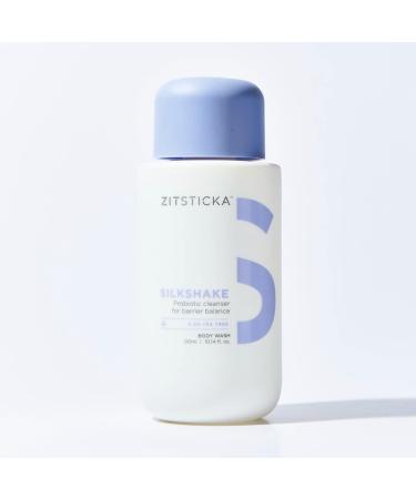 SILKSHAKE by ZitSticka - Probiotic-Rich Body Cleanser for Acne-Prone Skin with tea tree and Omegas 3  6 & 9. 10.14 oz.
