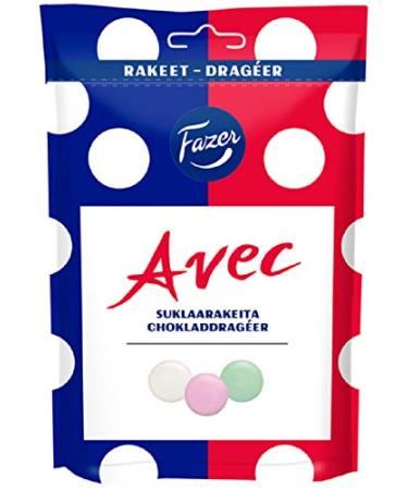 Karl Fazer Fazer With Ranskalaisia Pastilleja Mint Chocolate Dragee Drops Candy Bag 175g