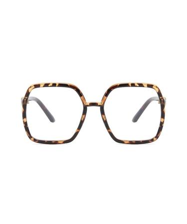 Blue Light Blocking Square Reading Glasses Oversized Computer Readers Flat Light Mirror Anti Eyestrain Eyeglasses +2.00 Tortoiseshell