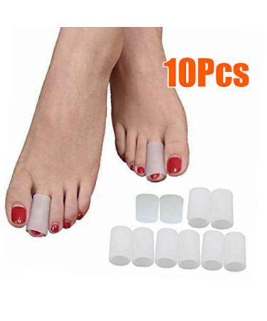 Gel Toe Protective Caps - Breathable Silicone Bandages for Callus Bubbles & Hammer Toe Relief - Buy Online on GoSupps.com