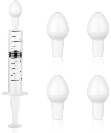 Uraqt Nasal Douche Replacement Head - 4 PC Attachments for Nasal Rinsing | Silicone Tips for Adults Babies & Children | Olive Type Nose Washing Can - Buy Online on GoSupps.com