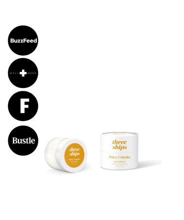 Three Ships Pi a Colada Lip Exfoliator - Vegan Lip Polish & Moisturizer - Soothing & Hydrating Natural Lip Scrub - 15g - Buy Online on GoSupps.com