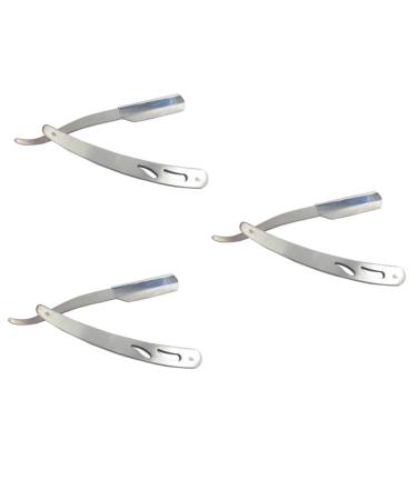Beavorty 3pcs razor stainless steel manual handle man
