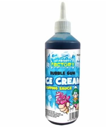 Ellies Jellies Crazy Frosty Factory Bubblegum Ice Cream Topping Sauce 625ml x1