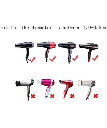 1 Set 5PCS Hair Dryer Nozzle Plastic Salon Hair Dryer Nozzle Concentrator Replacement Blow Flat Hair Drying Nozzle Professional Hairdressing Styling Tool Black - Buy Online on GoSupps.com