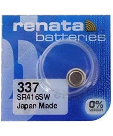 Buy Renata Batteries 337 (SR416SW) Button Cell Watch Battery - 5 Pack | International Shipping Available - Buy Online on GoSupps.com