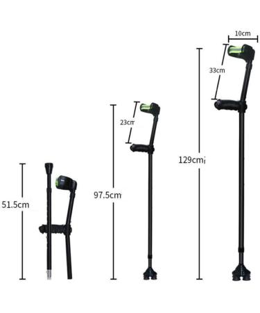 Arm Crutches Fracture Lightweight Telescopic Underarm Crutches Folding Elbow Crutches Portable Walker (Color : Schwarz Size : Folding Model) Smooth Sailing - Buy Online on GoSupps.com