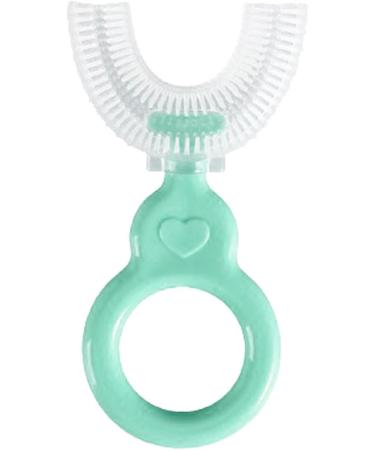 Kids Toothbrush Soft Food GraUK Silicone Toothbrush Head U Shaped Children's Toothbrush All RounUKd 360 Food GraUK Silicone Brush Head Baby Toothbrush (2-12 Years Old) Little Surprise Green 6-12 years old - Buy Online on GoSupps.com