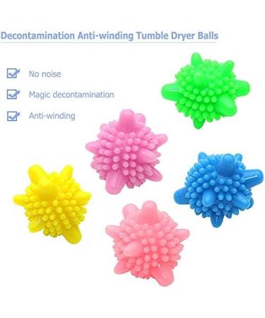 Washing Ball Washing Ball for Washing Machine Laundry Ball Plastic Dryer Balls Reusable Dryer Ball Laundry Ball Solid Colorful Dryer Balls Random Colors 6cm 12 Pieces - Buy Online on GoSupps.com