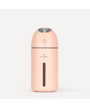 Hey Dewy Wireless, Rechargeable, Self-Care, Skin-Nourishing, Hydrating, Portable Cool Mist Humidifier (Blush)