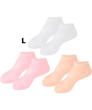 AUklOPVZZ 3 Pairs Silicone Gel Moisturizing Socks Multifunctional Pedicure Repair Cracked Heel Protector Foot Care Tool for L - Buy Online on GoSupps.com