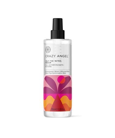Crazy Angel Vegan Self-Tan Water (Buildable/Medium tan). Made in UK. 200ml.