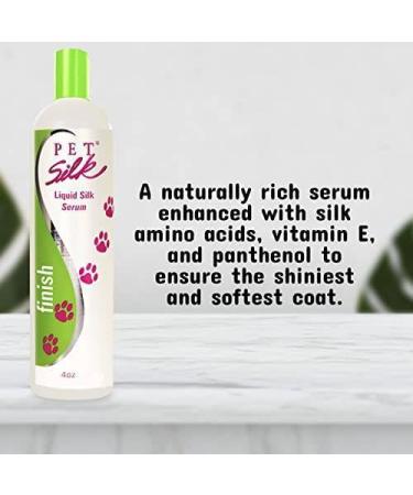 Pet Silk Liquid Silk Serum 118 ml (4 oz) - Premium Pet Hair Care for Shine & Softness | International Shipping Available - Buy Online on GoSupps.com