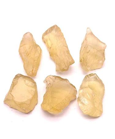 Natural Citrine Crystal Crushed Stone 6pc Obelisk