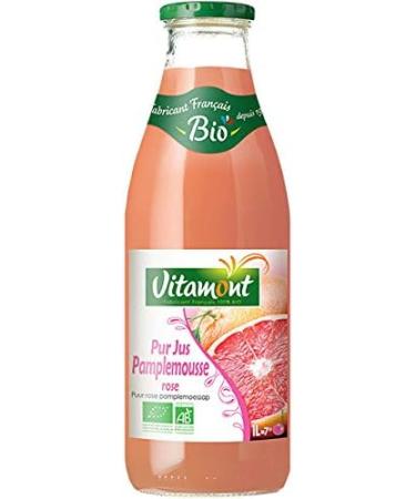 Vitamont - Pure Organic Pink Grapefruit Juice 1L - Unit - Buy Online on GoSupps.com