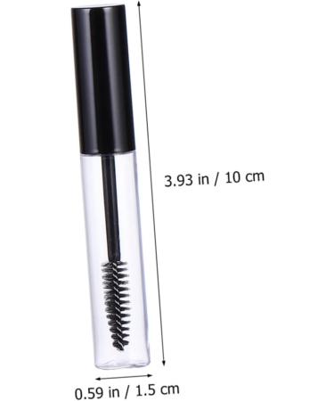 Didiseaon 10 Sets Mascara Tube Plastic Bottles with Glass Straw Clear Mascara for Eyelashes Travel Liquid Vial - Buy Online on GoSupps.com