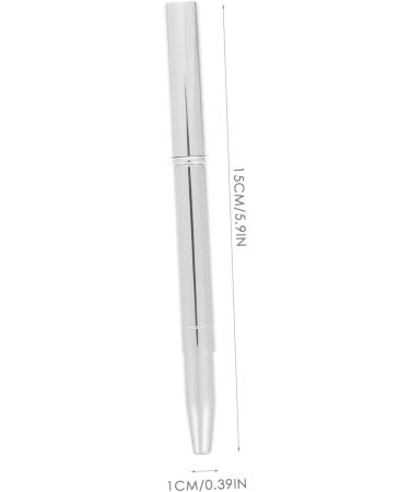 Double Ended Lipstick Brush Lip Makeup Travel Size Makeup Beauty Tool Retractable Makeup Brush Eyeshadow Lip Brush Make up Multifunctional Brush Miss Artificial Fiber 12x1x1cm silver - Buy Online on GoSupps.com