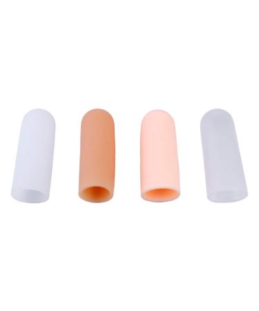 4 Pairs Finger Cots - Rubber Finger Protectors for Men & Women | Thumb Guards & Finger Support Sleeves - Buy Online on GoSupps.com