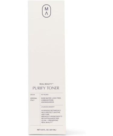 Real Beauty Purify Toner 6.8 oz - Ayurvedic Rose Water & Lodh Tree Blend for Oily Skin | Soothes & Balances Breakout-Prone Skin - Buy Online on GoSupps.com