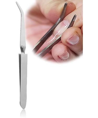 Nail Tweezers Acrylic Nails Shaping Tweezer Clip Nail Art Tool Stainless Steel Gel Nail Tweezers for Nail Salon and Household - Buy Online on GoSupps.com