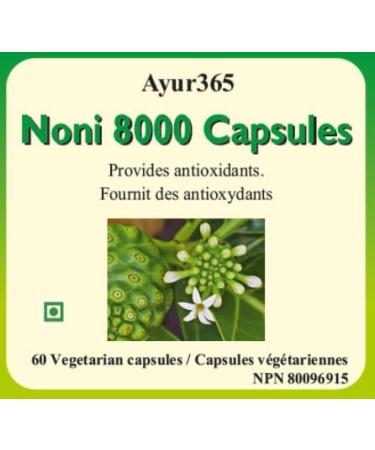 Ayur365 Noni 8000 Capsules 60 ct. - Buy Online on GoSupps.com