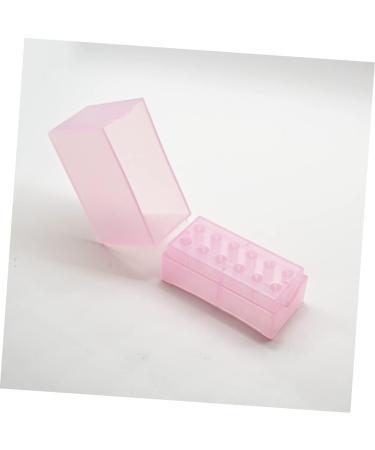 2pcs grinding head storage box nail drill bit container nail bit display holder nail bit organizer para u as nail drill bits container product plastic small round hole 8x7.2cm As Shown - Buy Online on GoSupps.com