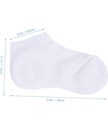 minkissy 3 Pairs Protective Socks Heel Protector Socks Heel Moisturizing Socks Silicone Heel Socks Moisturising Socks Beauty Socks High Heel Socks Anti Dry Sock Spa Sebs Moisture Miss White - Buy Online on GoSupps.com