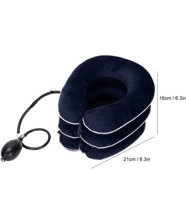 Safwel Air-Inflated Neck Ruff - Cervical Spine Decompression & Neck Pain Relief Support (Blue) - International Shipping Available - Buy Online on GoSupps.com