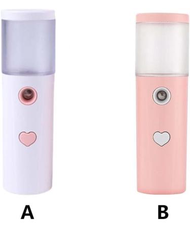 Dajidafu Face Mist Sprayer 30ml Rechargeable Moisturizing Facial Humidifier Portable Atomizer Salon Water Steamer Refillable Mister Pink - Buy Online on GoSupps.com