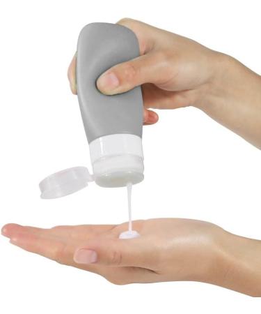 LYOB Leak Proof Silicone Refillable Travel Squeeze Bottles 3oz (90ml) - TSA Approved Toiletry Containers (4-Pack) - Buy Online on GoSupps.com