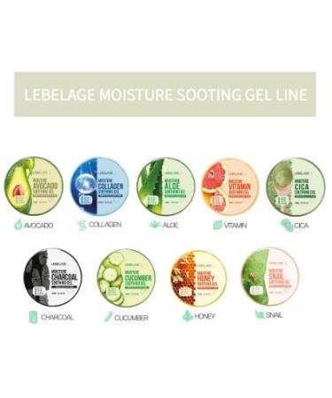 LEBELAGE Soothing Gel Aloe 10.14 fl oz | Lightweight Moisture Gel with Aloe Extract | Fast-Absorbing Face & Body Gel for Daily Skincare Routine - Buy Online on GoSupps.com