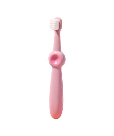 Baby Toothbrush Children's Toothbrush Made of Ultrafine Fibers Comfortable Toothbrushes for the Health of 112 Years (Pink)