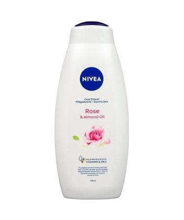 Beiersdorf AG Nivea Shower gel rose almond oil 750 ml pack of 6