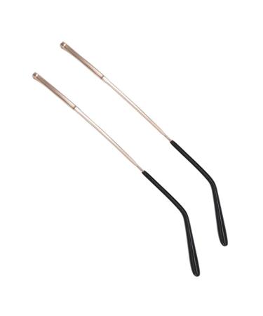 Rijpex glasses bone ear bracket holder metal glasses glasses spare parts double tooth spacing 1 mm sunglasses frame repair 1 pair of rose gold