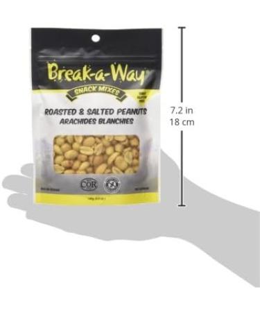 Break-A-Way Baw Snacks Roasted & Salted Peanuts 140g - Buy Online on GoSupps.com