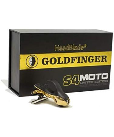 HeadBlade S4 MOTO GoldFinger Men's Head Shaving Razor - Limited Edition - Buy Online on GoSupps.com