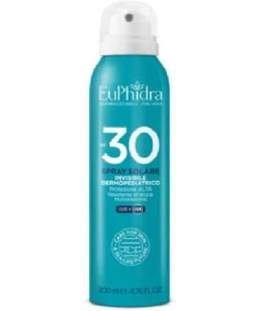  Euphidra Euphidra Invisible Dermopediatric Sun Spray Alta Spf 30 Protection Water Resistant Pediatric - Buy Online on GoSupps.com
