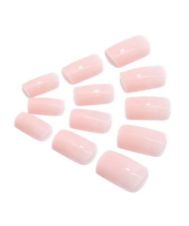 Brishow Short Press-On Nails - Ballerina Acrylic False Nails (Nude) - 24 Pieces for Women & Girls - Buy Online on GoSupps.com