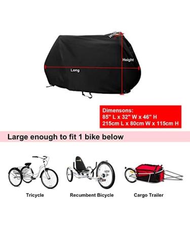 Kotivie Waterproof Lockable Bicycle Cover for 1-3 Bikes | Sun Protective & Foldable | Double Buckle Straps - Buy Online on GoSupps.com