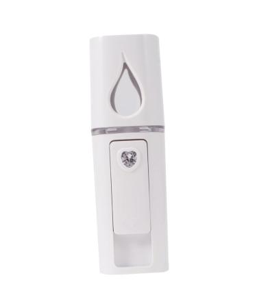 Beatifufu 1pc Nano Mist Sprayer Nano Facial Mister Mini Humidifier Face Moisturizing Portable Humidifer White