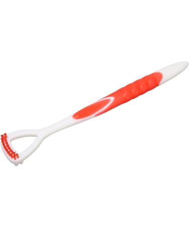 Professional Tongue Scraper & Cleaner for Adults & Children - Red Tongue Brush for Improved Oral Care & Bad Breath Relief - Buy Online on GoSupps.com