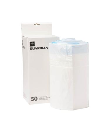 Medline Commode Liners 50 Pack of Disposable Waste Bags for Adult Commode Chair Portable Toilet Bags Camping Toilet Bags -No Leaks Fits Most Standard Bedside Commodes - Buy Online on GoSupps.com