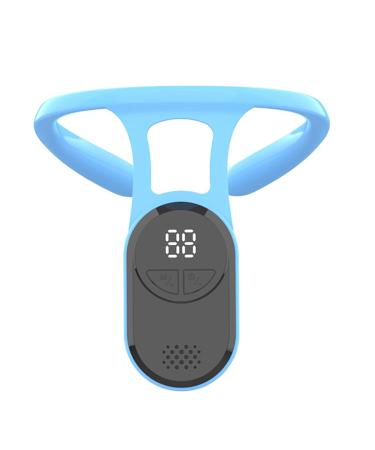 dinio 1 PCS Voice Posture Corrector Vibration Hunchback Reminder Monitoring Neck Instrument Blue