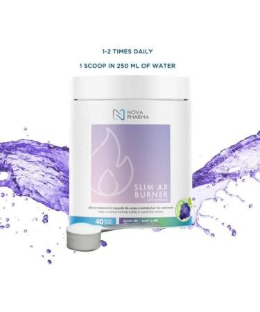 Nova Pharma Pre Workout Powder - Garcinia Cambogia - L Carnitine Supplement - Chromium Supplement - 40 Servings (Grape and Lime) - Buy Online on GoSupps.com