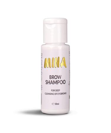 Mina Brow Shampoo Deep Cleansing Pre-tinting And Safe Cleaning Of Eyebrows| Paraben & Sulfate Free & Non-Irritating| Vegan And Cruelty-free 30ml