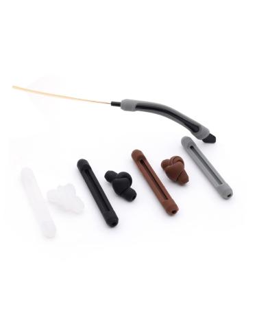 Healeved 4 pair of silicone sunlay holder Brillen ear bruell silicone glass holder glasses holder anti-silicone ears silicone sleeves holder sunglasses housing black not as shown 3