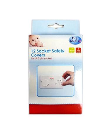 12 Home Safety Plug Socket Covers Baby & Child Proof Protector Guard Easy to Use