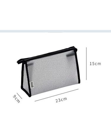 IKAAR Waterproof Transparent Cosmetic Bag | Small Toiletry Makeup Bag | PVC Zipper Pouch Black - Shop Internationally - Buy Online on GoSupps.com