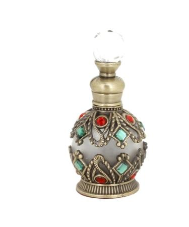 DFJOENVLDKHFE Glass Perfume Bottle Jewelry Enamel Fancy Crystal Perfume Bottle Refillable Empty Perfume Bottle (Size : Bronze 15ml Color : 15)